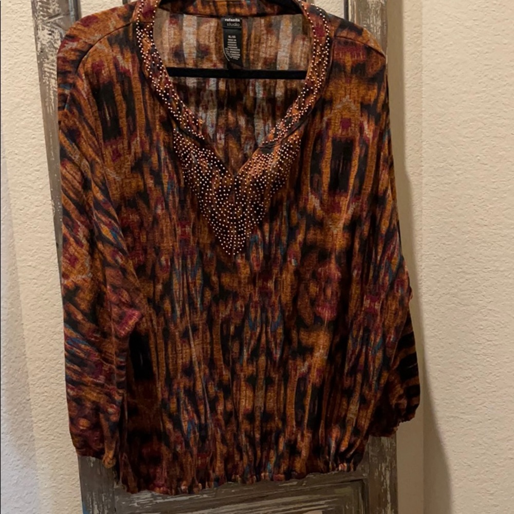 Rafaella Beaded Lightweight Sweater